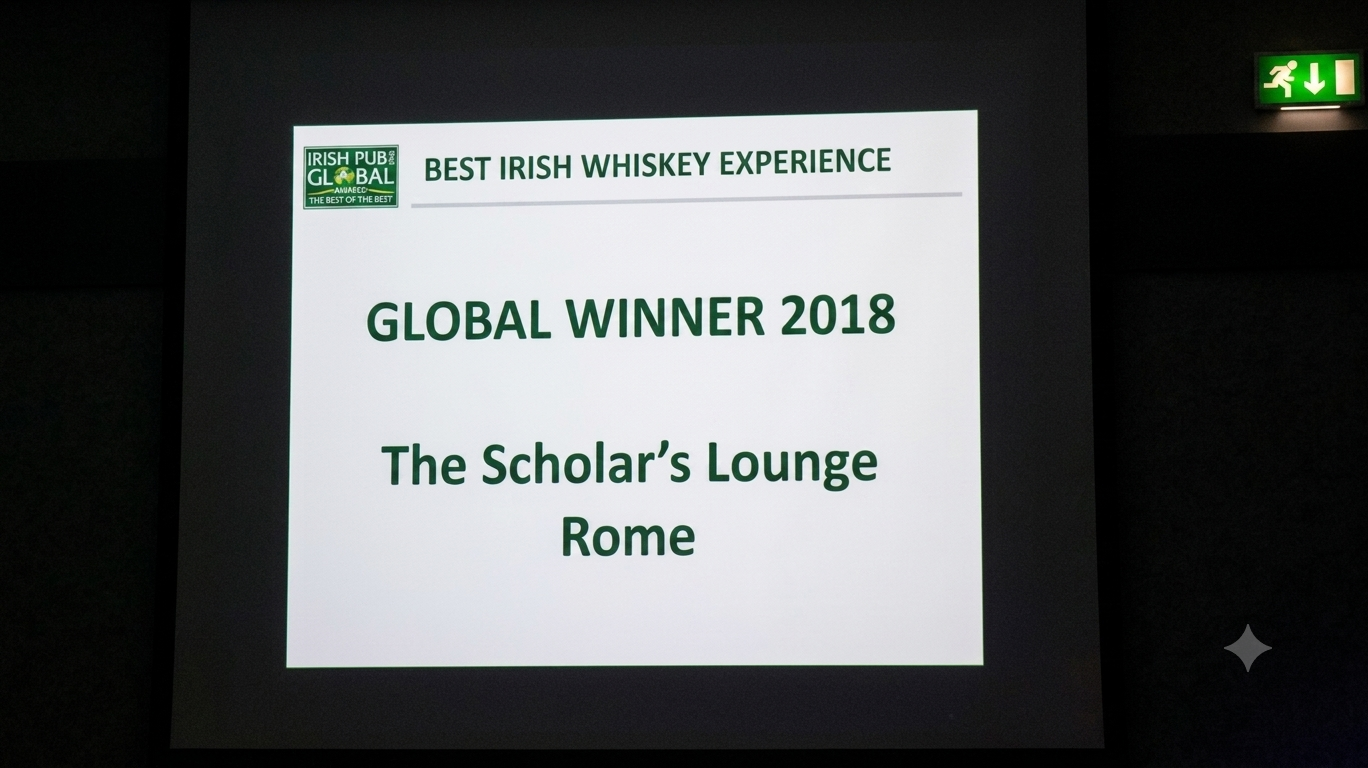 Best Irish Whiskey Experience 2018 Trophy